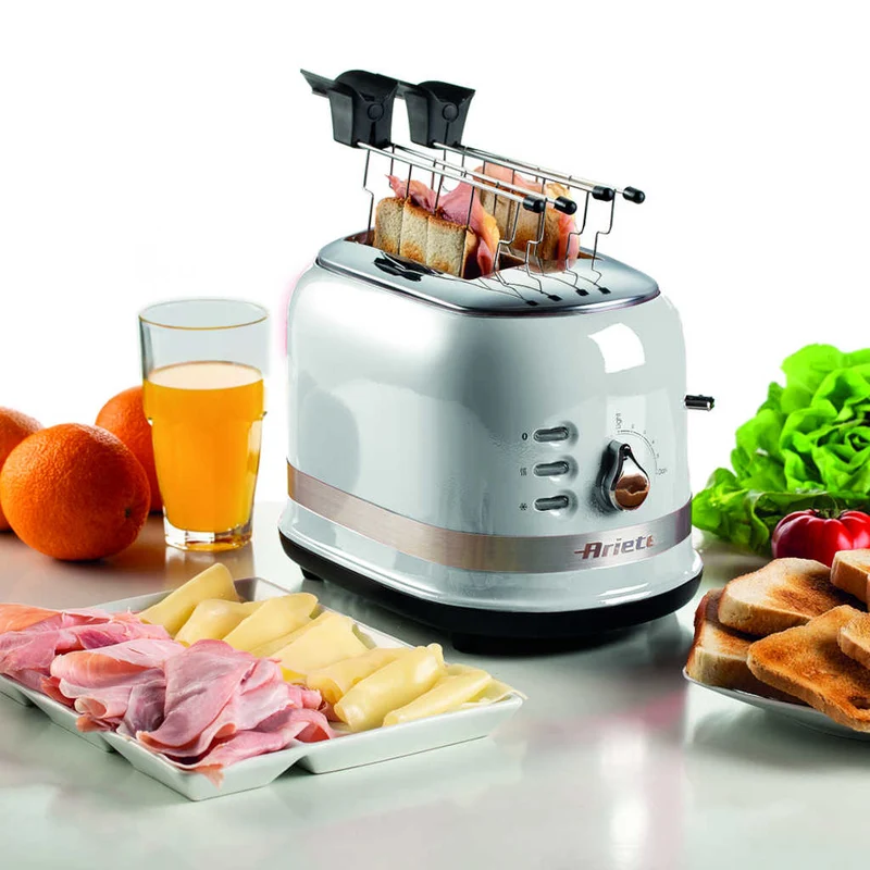 Tostadora Moderna 2 ranuras con pinzas Ariete