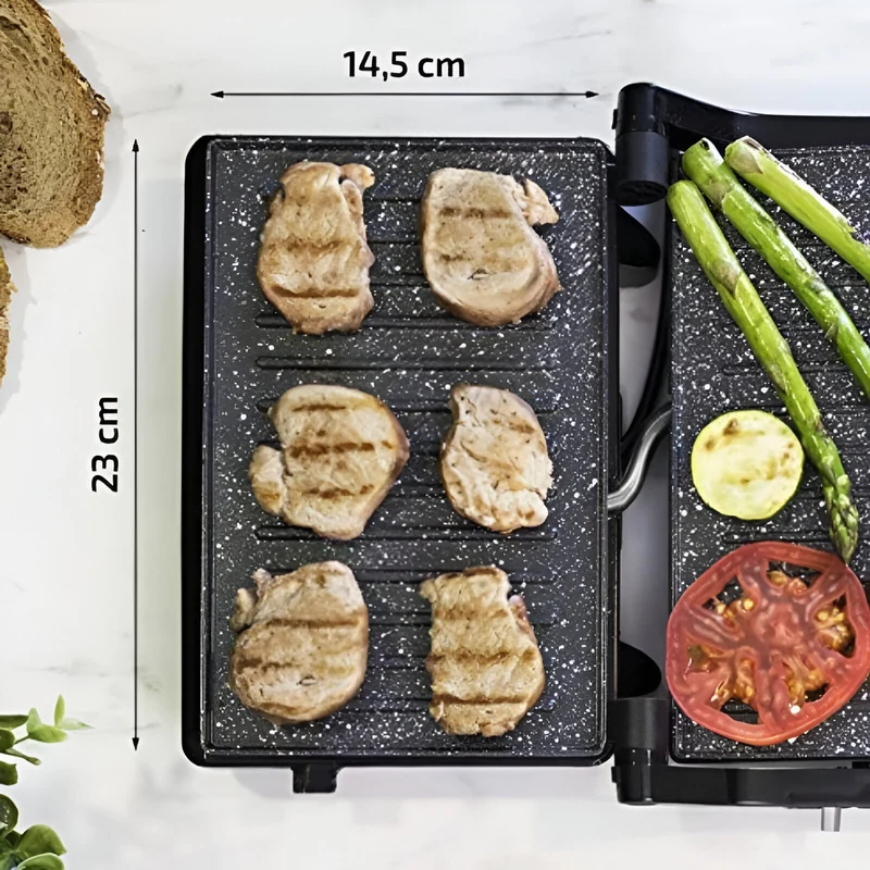 PARRILLA ELECTRICA ROCK`N GRILL 750 FULL OPEN