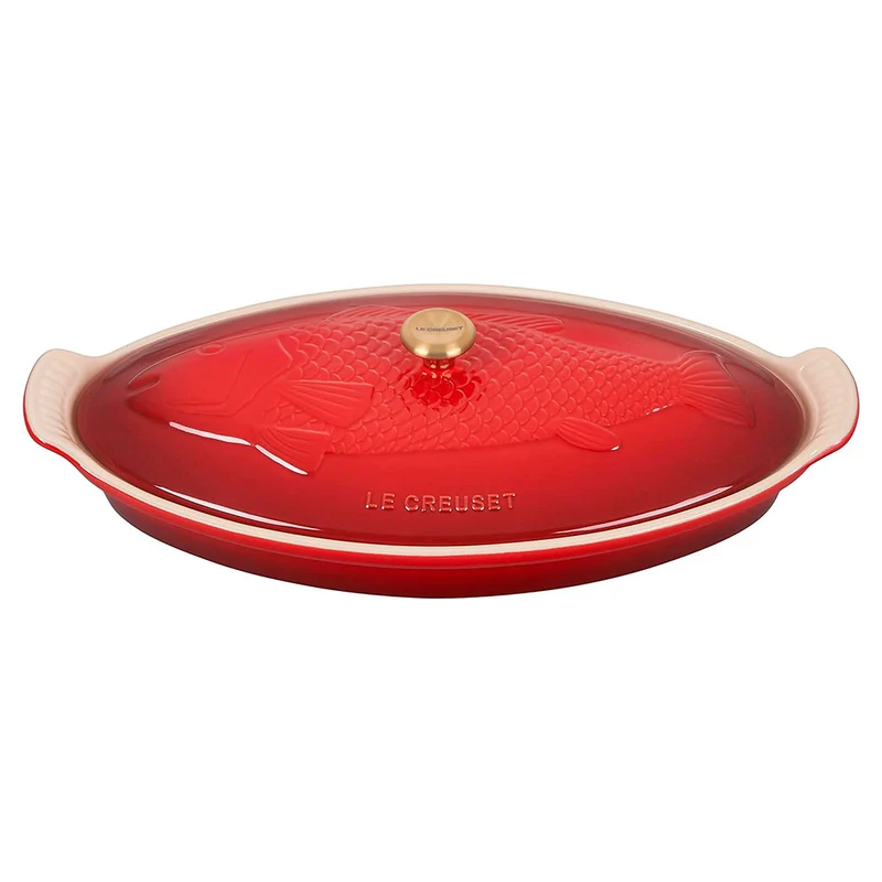 Bandeja cerámica Heritage oval con tapa Le Creuset