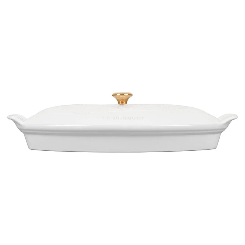 Bandeja cerámica Heritage oval con tapa Le Creuset
