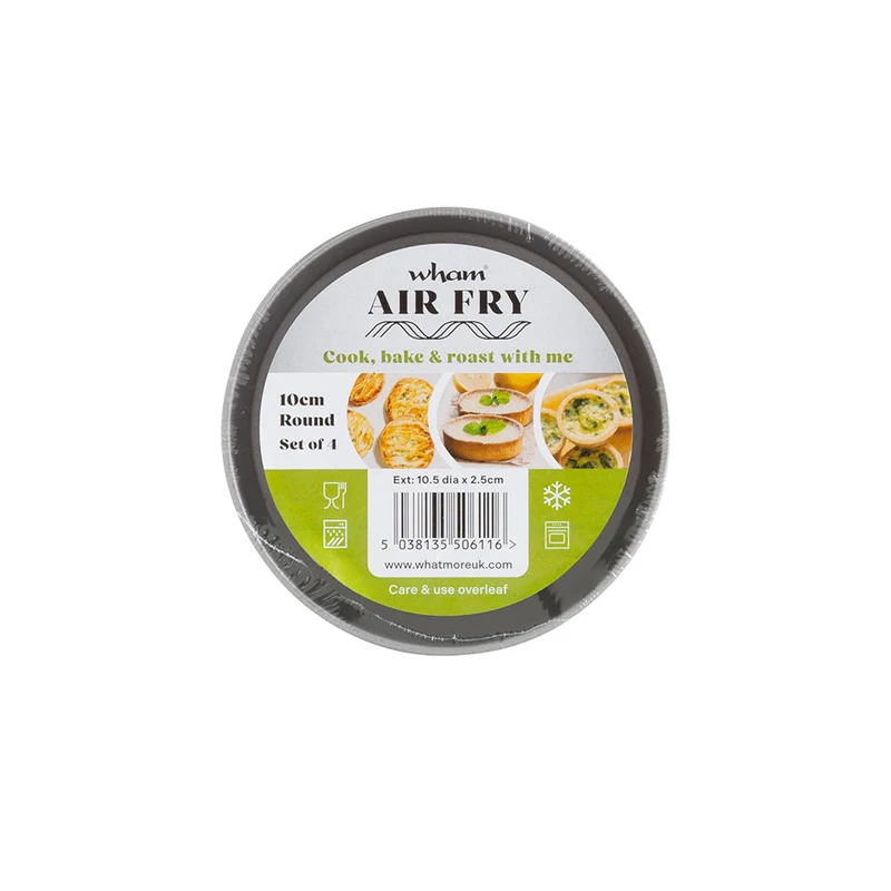 Set de 4 moldes de tartaletas para freidora de aire y horno Wham® Cook