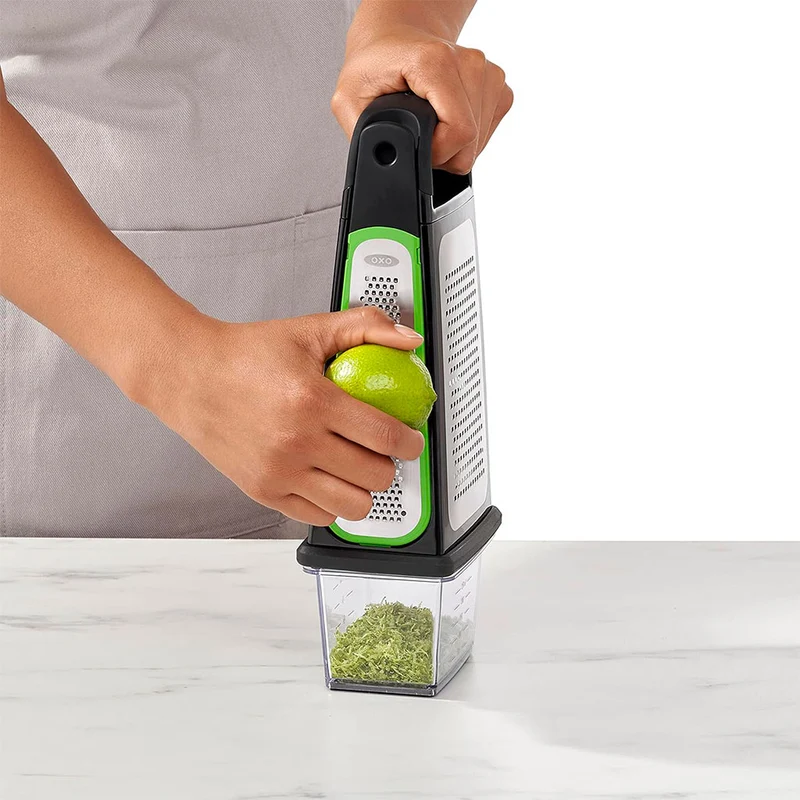 Rallador de 3 caras y zester extraíble OXO