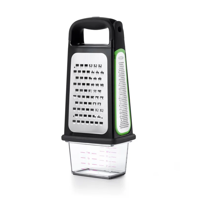 Rallador de 3 caras y zester extraíble OXO