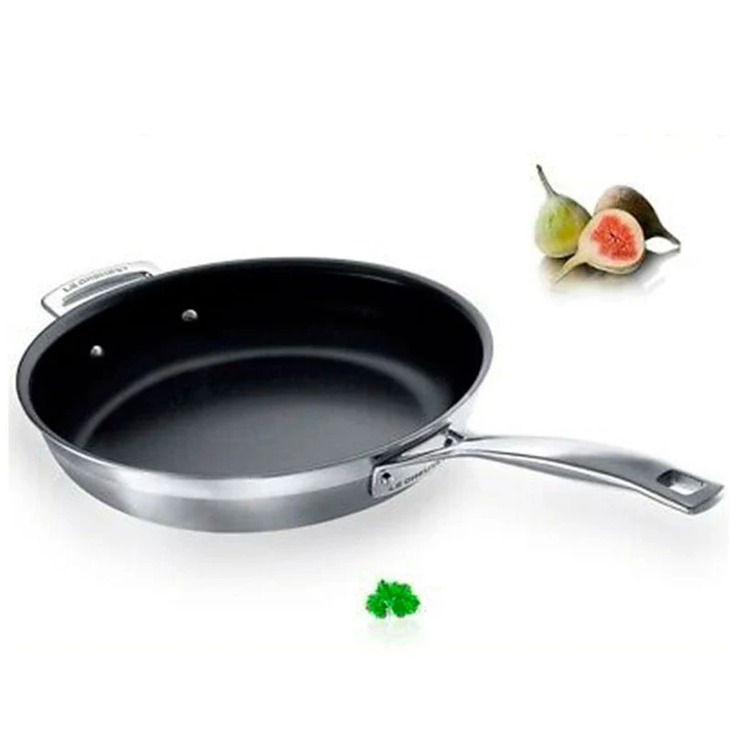 Sartén antiadherente Tri-Capa con exterior inox Premium PRO Le Creuset