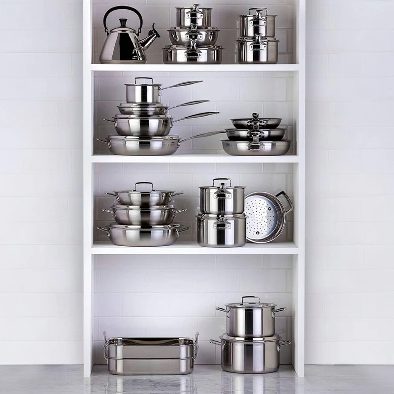 Sartén antiadherente Tri-Capa con exterior inox Premium PRO Le Creuset