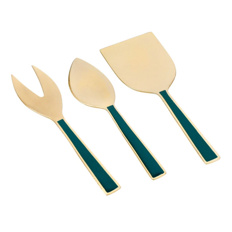 Set de 3 utensilios para queso inox dorado Artesà KitchenCraft