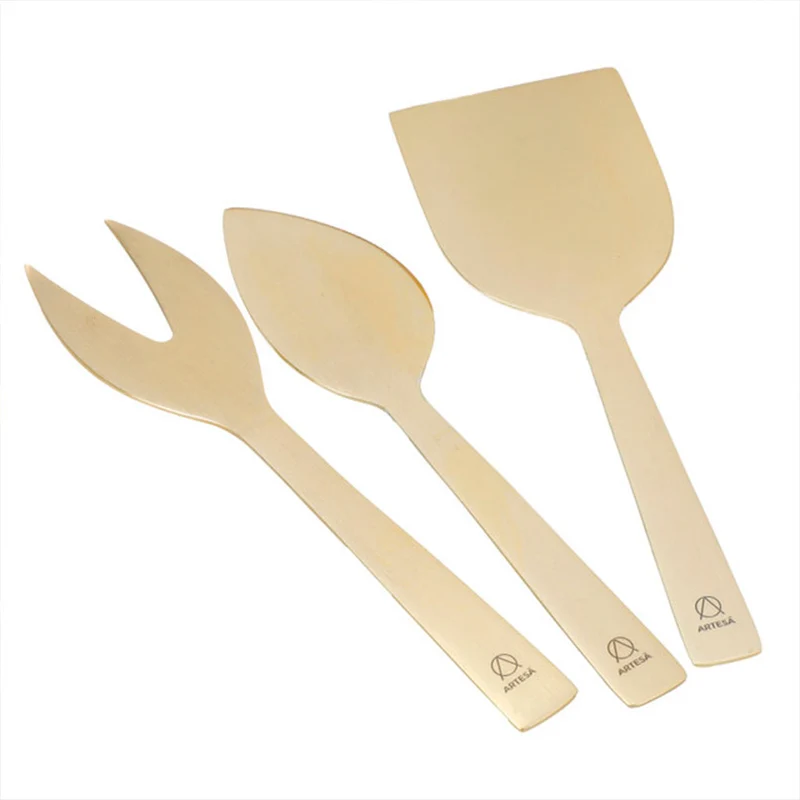 Set de 3 utensilios para queso inox dorado Artesà KitchenCraft