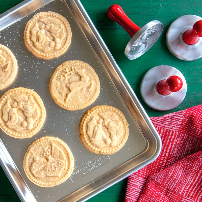 Set de 3 Sellos para Galletas Yuletide Nordic Ware