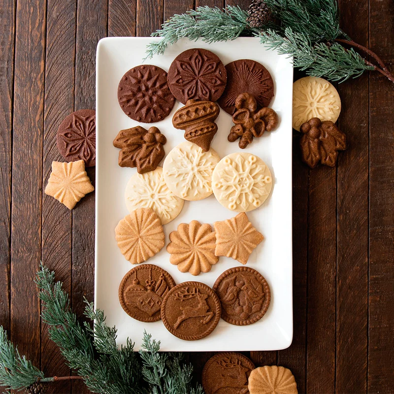Set de 3 Sellos para Galletas Yuletide Nordic Ware