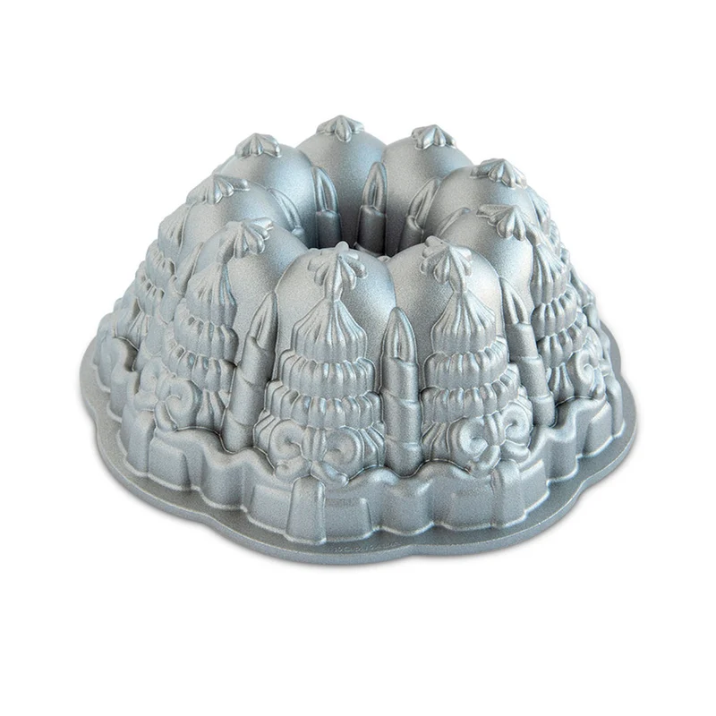 Molde Very Merry plateado Bundt Nordic Ware
