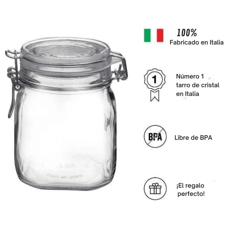 Tarro hermético de 500 a 2000 ml Fido Bormioli Rocco