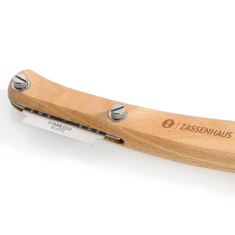 Cuchilla para greñar pan con mango de haya Zassenhaus