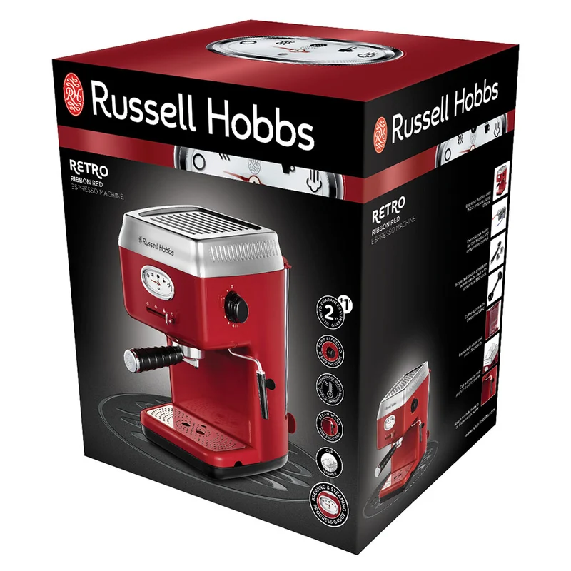 Cafetera Espresso Retro Ribbon Russell Hobbs
