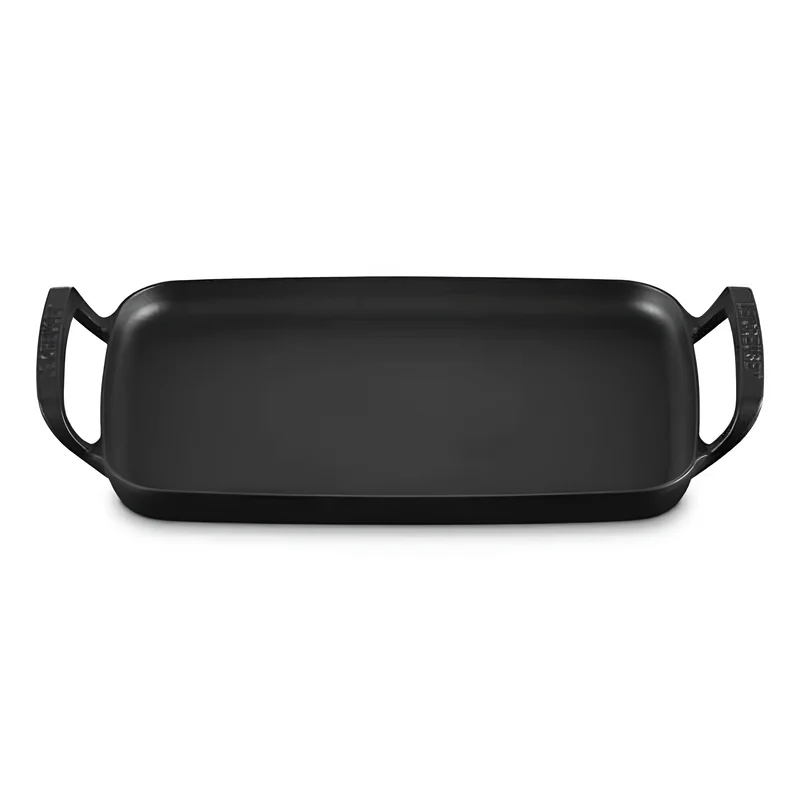 Parrilla lisa rectangular hierro fundido BBQ Outdoor Le Creuset