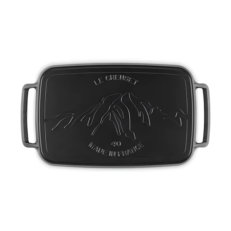 Parrilla lisa rectangular hierro fundido BBQ Outdoor Le Creuset