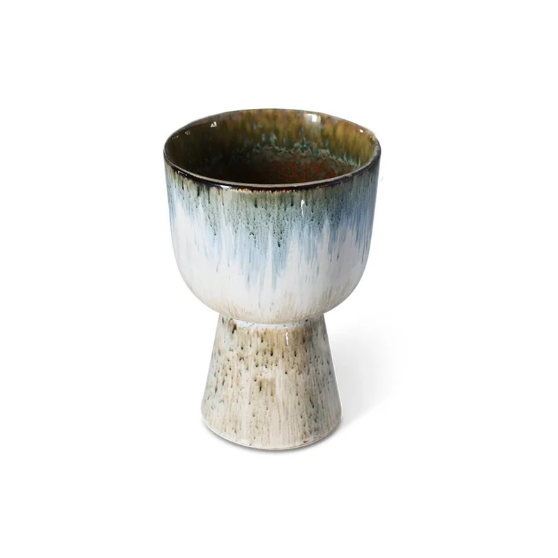 Retro Flower Pot - Glacier