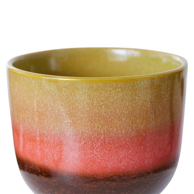 Retro Flower Pot - Lime Green