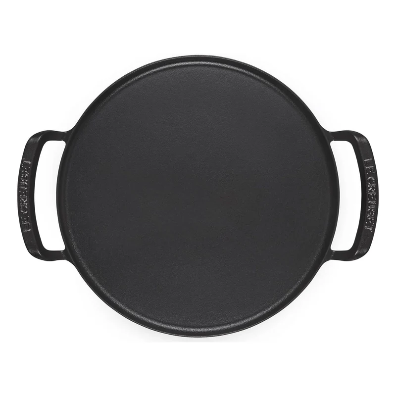 Parrilla redonda lisa y bandeja para pizza hierro fundido BBQ Outdoor Le Creuset