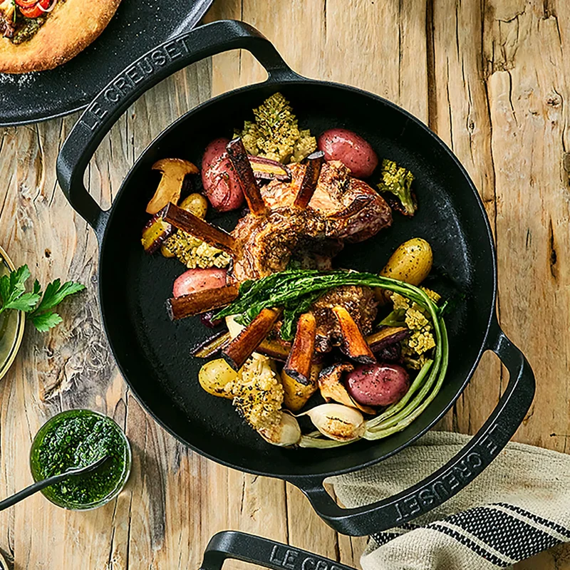 Sartén skillet hierro fundido BBQ Outdoor Le Creuset