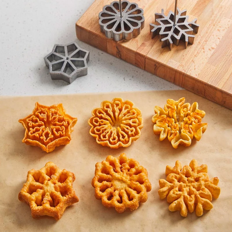 Set para flores fritas, buñuelos y tartaletas escandinavas Nordic Ware