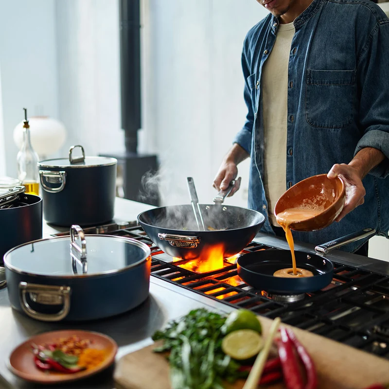 Wok cerámico con mango plegable Space Joseph Joseph