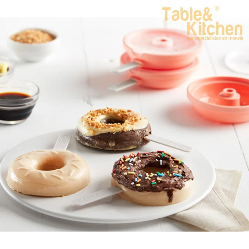 MOLDE PARA HELADO DONUT POPSICLE CORAL
