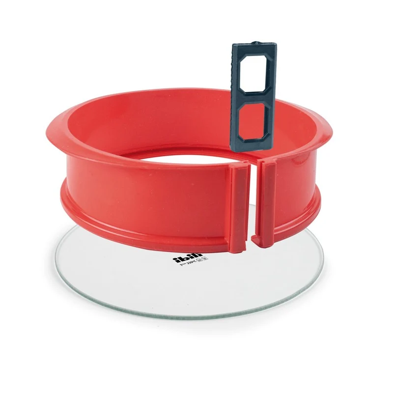 MOLDE DESMONTABLE REDONDO C/BASE CRISTAL 19CM
