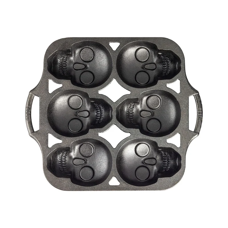 Molde de hierro para 6 mini calaveras Lodge