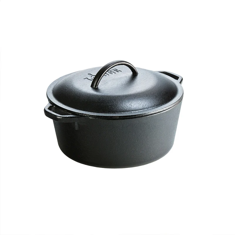 Cacerola con tapa tipo cocotte de hierro fundido Lodge