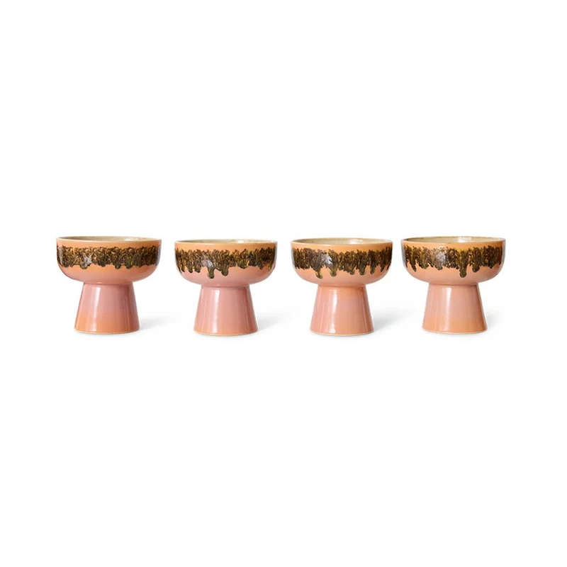 70s Ceramics: Tapas Bowl on Base - Lush L