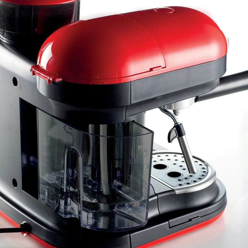 Cafetera Espresso Moderna con molinillo Ariete