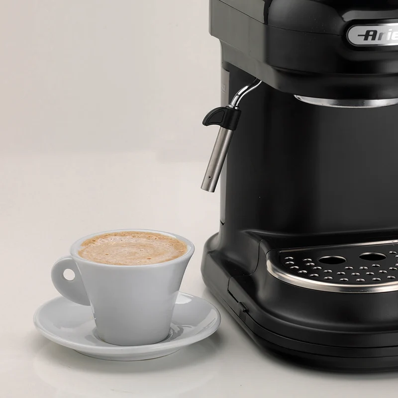 Cafetera Espresso Moderna con molinillo Ariete