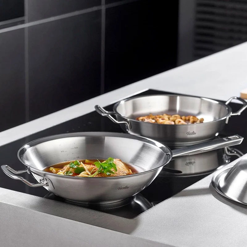 Wok con tapa de acero inoxidable Original-Profi Collection® Fissler