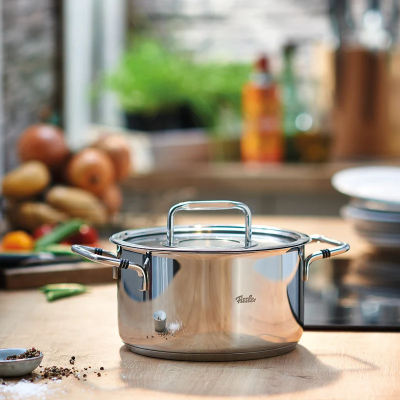 Olla con tapa de acero inoxidable Bonn Fissler