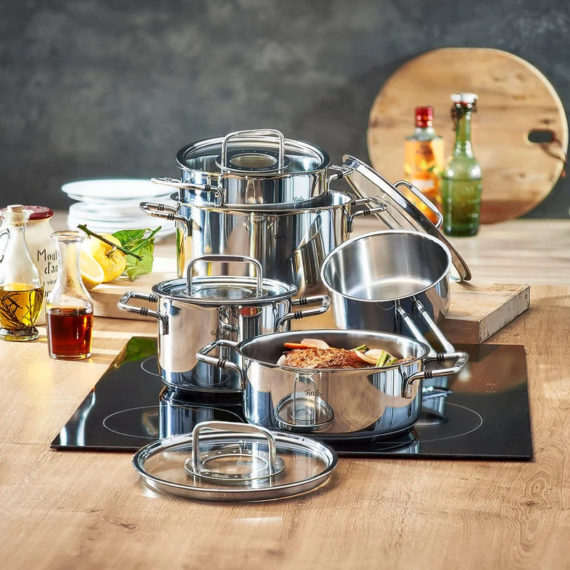 Olla con tapa de acero inoxidable Bonn Fissler