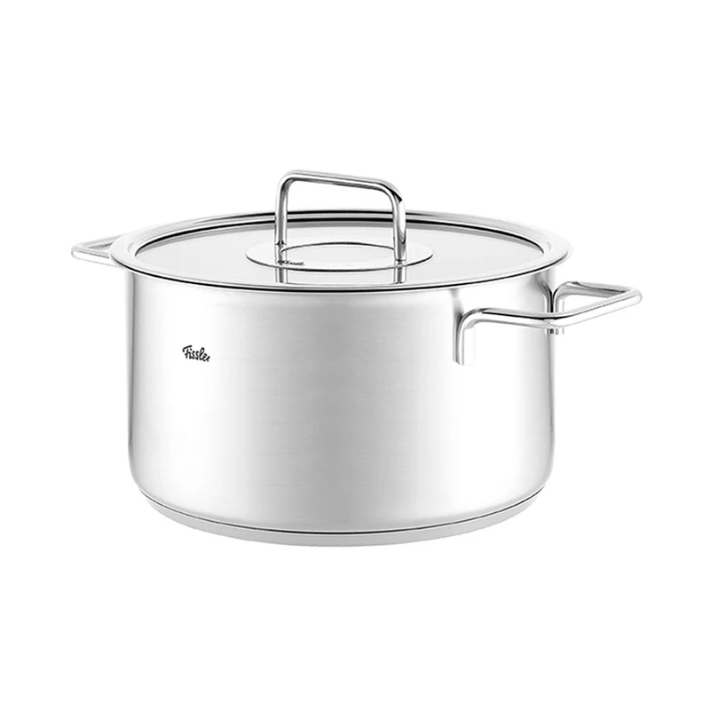 Olla de acero inoxidable con tapa de cristal Pure Fissler