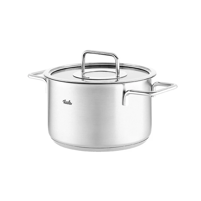 Olla de acero inoxidable con tapa de cristal Pure Fissler