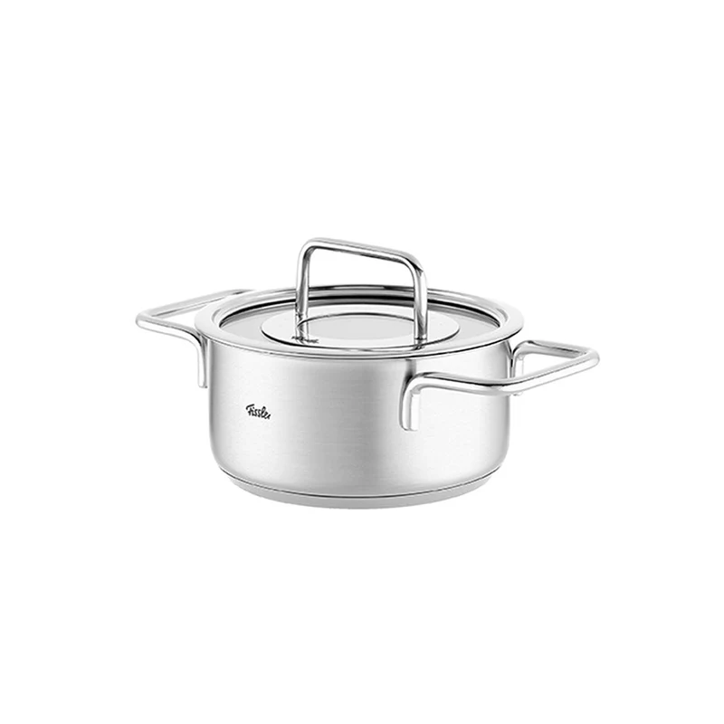 Olla de acero inoxidable con tapa de cristal Pure Fissler