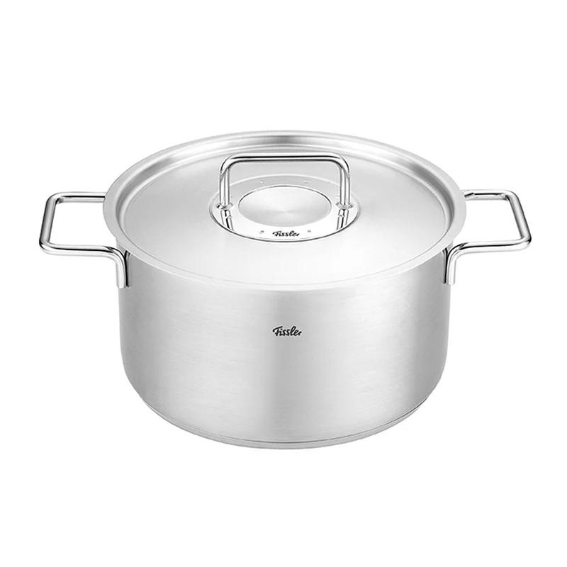 Olla con tapa de acero inoxidable Pure Fissler