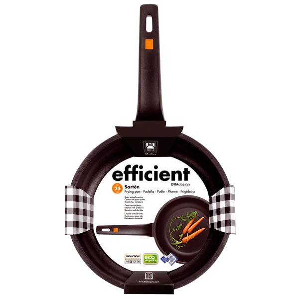 Lote de 2 sartenes antiadherentes Efficient BRA