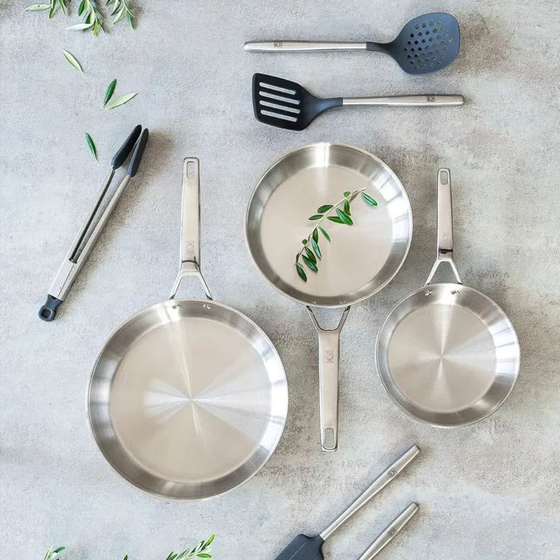 Conjunto de 2 sartenes acero inox Signature de Bra