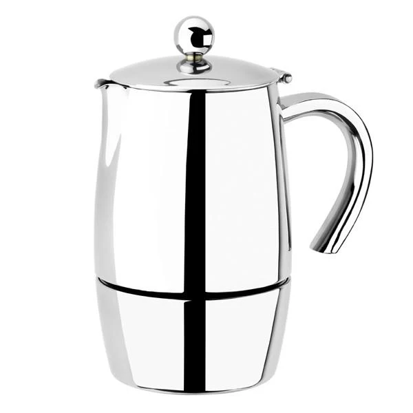 Cafetera italiana de acero inoxidable Magna BRA