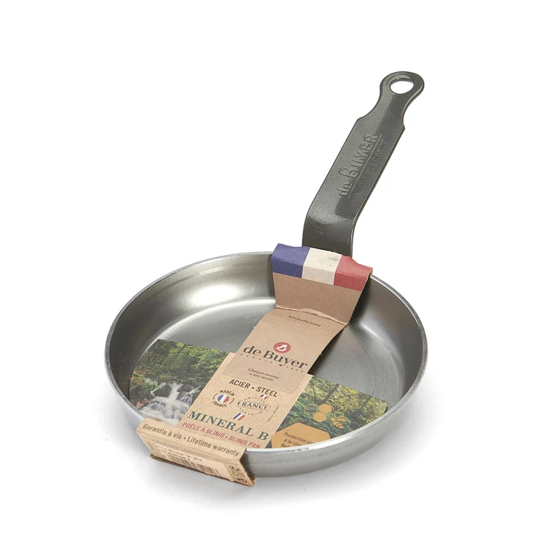 Sartén de hierro para blinis Mineral B De Buyer
