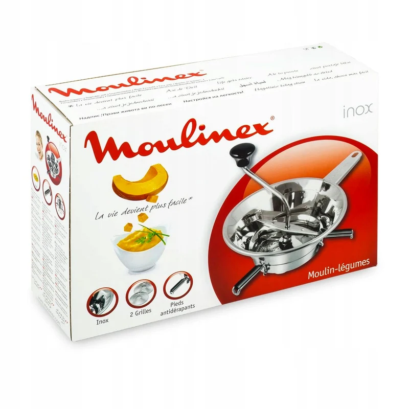 Pasapurés de acero inox Moulinex