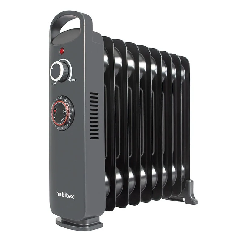 MINI RADIADOR DE ACEITE HABITEX NEGRO 1000W