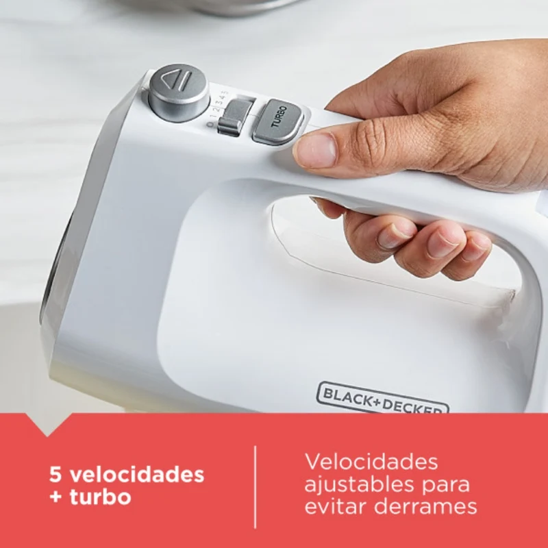 Black & Decker Batidora 2 en 1 de Vertical a Manual, MX9125