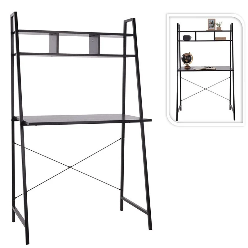 MESA ESCRITORIO COLOR NEGRO 84X46X142 CM