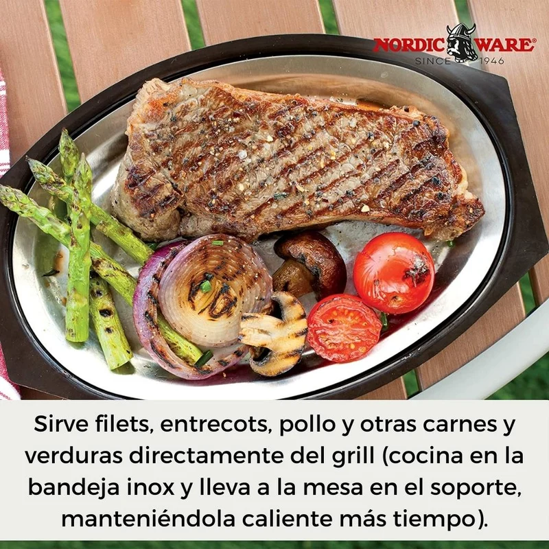 Bandeja para cocinar y servir de base aislante Nordic Ware (¡un clásico de 1940!)