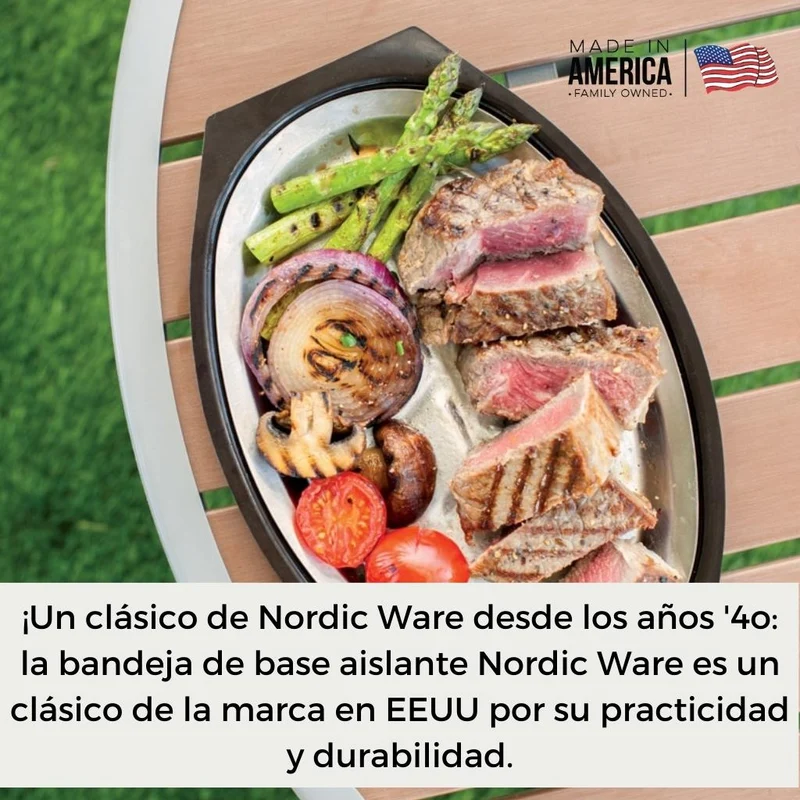 Bandeja para cocinar y servir de base aislante Nordic Ware (¡un clásico de 1940!)