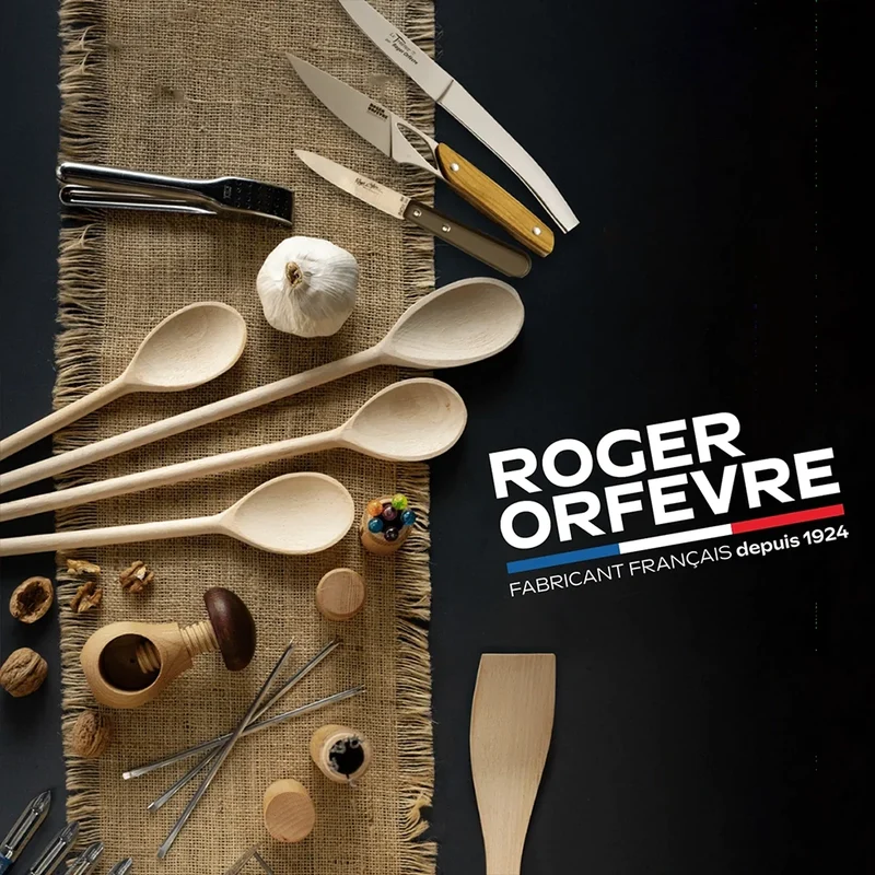 Cuchara de madera para azúcar, sal y salsas 13 cm Roger Orfevre